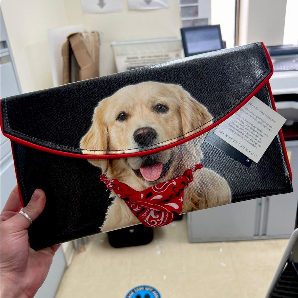 Kent Stetson Handbag - Golden Retriever Dog print